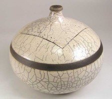 Robert Briggs Raku Lidded Pot