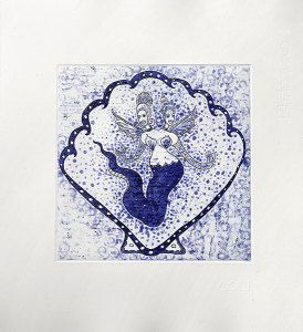 Vipoo Srivilasa Print, edition of 30, Image size 23x23cm, Sheet size 35x35 cm