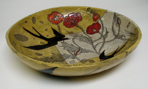 Diana Fayt Black Bird Bowl