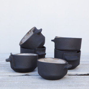 Linda Fahey Black Collection Bowls