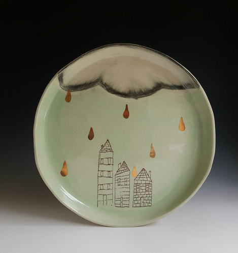 Heidi Fahrenbacher Rainy Day Plate