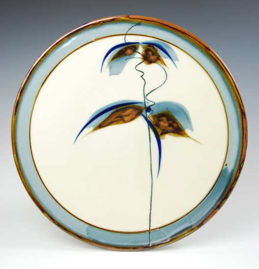 Sam Scott Brushwork Platter-Porcelain- 20in Dia