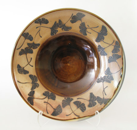 David Voorhees ginkgo rim bowl