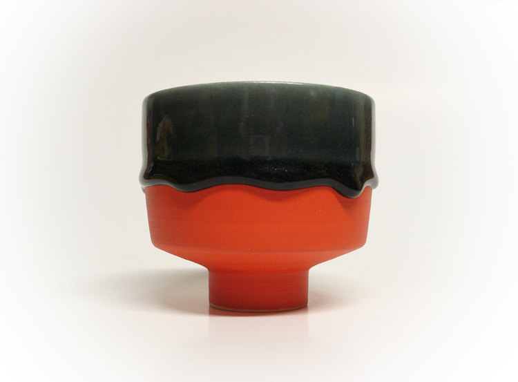 Branan Mercer Red with Black Glaze